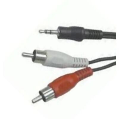 Générique Câble Audio Jack 3.5mm vers 2x RCA 1m - Noir - Publicité Générique Câble Audio Jack 3.5mm vers 2x RCA 1m - Noir - Publicité