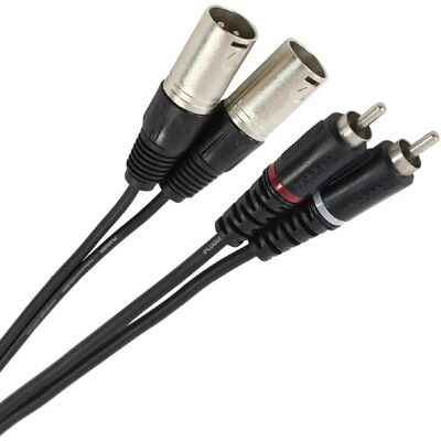 Plugger XLR Mâle 3b - RCA - Publicité Plugger XLR Mâle 3b - RCA - Publicité