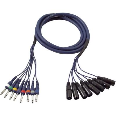 Dap Câble octopaire XLR mâle vers jack mono - 6 m - Publicité Dap Câble octopaire XLR mâle vers jack mono - 6 m - Publicité