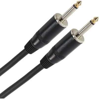 Plugger Câble audio jack 6,35 mm mono - 15 m - Noir - Publicité Plugger Câble audio jack 6,35 mm mono - 15 m - Noir - Publicité