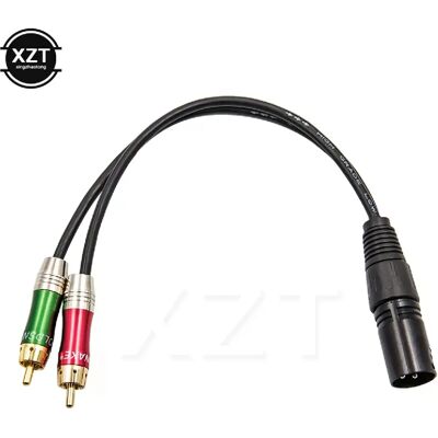 Générique Adaptateur de Câble Audio XLR Femelle vers 2 RCA Mâle - Publicité Générique Adaptateur de Câble Audio XLR Femelle vers 2 RCA Mâle - Publicité