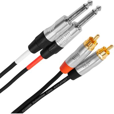 Plugger Câble Jack Mono RCA 6m - Publicité Plugger Câble Jack Mono RCA 6m - Publicité