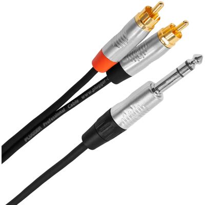 Plugger Câble Y Jack/RCA 3m - Publicité Plugger Câble Y Jack/RCA 3m - Publicité