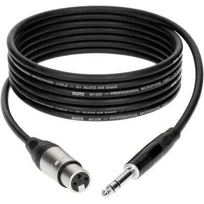 Klotz Câble audio XLR femelle vers jack mâle TRS M1 Pro - 7,5 m - Publicité Klotz Câble audio XLR femelle vers jack mâle TRS M1 Pro - 7,5 m - Publicité