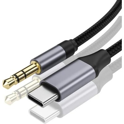 INF Câble audio : Câble auxiliaire Type-C vers 3,5 mm pour voiture et écouteurs 1,5 M - Publicité INF Câble audio : Câble auxiliaire Type-C vers 3,5 mm pour voiture et écouteurs 1,5 M - Publicité