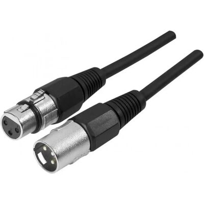 Câble XLR HQ Power - 1m, Mâle à Femelle - Noir - Câble audio - Publicité Câble XLR HQ Power - 1m, Mâle à Femelle - Noir - Câble audio - Publicité