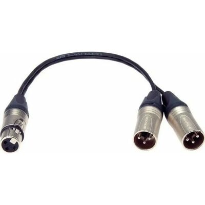 Adaptateur mono en Y Klotz PYB5N XLRF/2XLRM - Câble audio - Publicité Adaptateur mono en Y Klotz PYB5N XLRF/2XLRM - Câble audio - Publicité