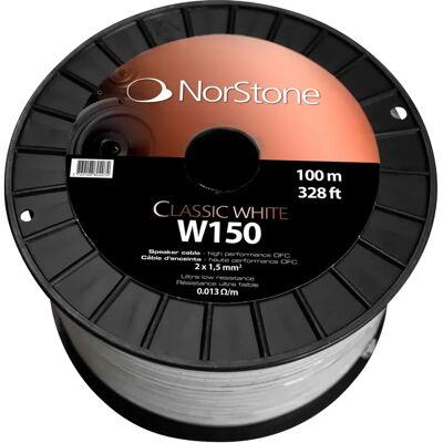 NorStone Speaker Câble Blanc - 100m - Publicité NorStone Speaker Câble Blanc - 100m - Publicité