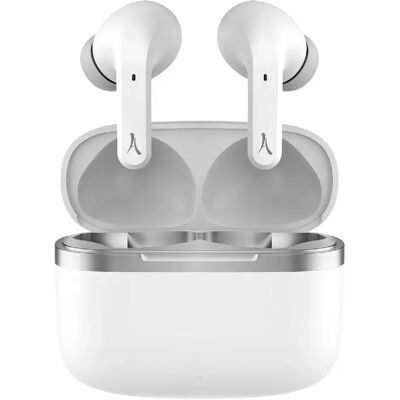 Casque Bluetooth blanc d'Akashi - Contrôle tactile, 6h d'autonomie - Publicité Casque Bluetooth blanc d'Akashi - Contrôle tactile, 6h d'autonomie - Publicité