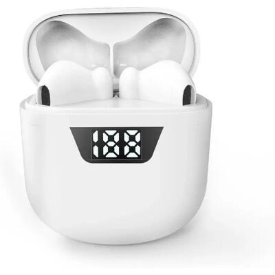 Chrono Écouteurs Bluetooth stéréo - Blanc - Publicité Chrono Écouteurs Bluetooth stéréo - Blanc - Publicité