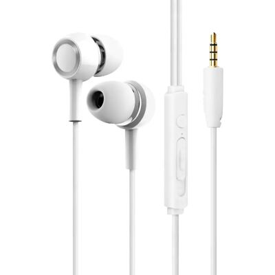 Avizar Ecouteurs intra-auriculaires - Blanc - Publicité Avizar Ecouteurs intra-auriculaires - Blanc - Publicité