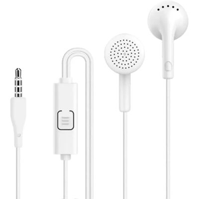 Écouteurs intra-auriculaires Honor HF-ORI Blancs - Microphone & Bouton d'appel - Publicité Écouteurs intra-auriculaires Honor HF-ORI Blancs - Microphone & Bouton d'appel - Publicité