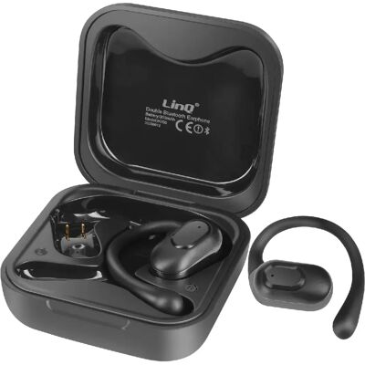 Casque sport Bluetooth LinQ - Design ouvert, 6H lecture - Publicité Casque sport Bluetooth LinQ - Design ouvert, 6H lecture - Publicité