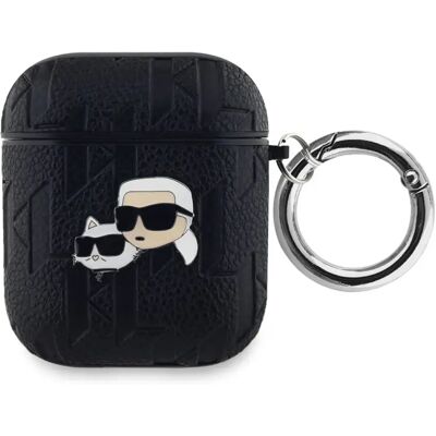 Housse AirPods Karl Lagerfeld - Monogramme Karl & Choupette - Publicité Housse AirPods Karl Lagerfeld - Monogramme Karl & Choupette - Publicité