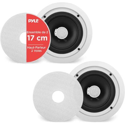 Pyle Haut-parleur 16,5 cm - Blanc - Publicité Pyle Haut-parleur 16,5 cm - Blanc - Publicité