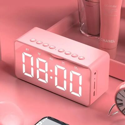 Yonis Enceinte Bluetooth LED Rose - Publicité Yonis Enceinte Bluetooth LED Rose - Publicité
