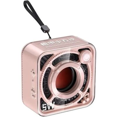 Yonis Mini Enceinte Subwoofer - Rose - Publicité Yonis Mini Enceinte Subwoofer - Rose - Publicité