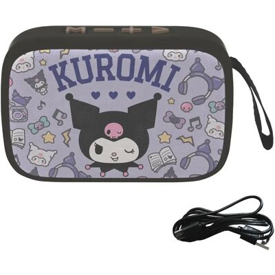 Lexibook Enceinte Bluetooth Portable Kuromi - Publicité Lexibook Enceinte Bluetooth Portable Kuromi - Publicité