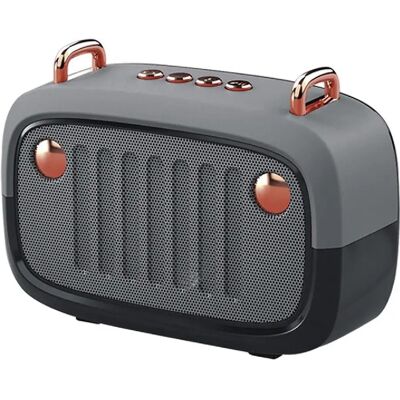 Yonis Mini Enceinte Bluetooth Subwoofer Portable - Argent - Publicité Yonis Mini Enceinte Bluetooth Subwoofer Portable - Argent - Publicité