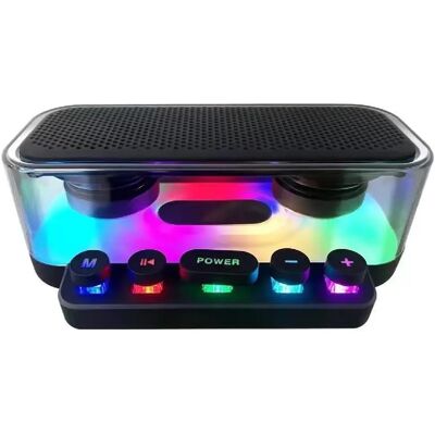 Yonis Enceinte Bluetooth Sans Fil Subwoofer Lumineuse Compatible Multi-Devices Pour Usage Polyvalent - Publicité Yonis Enceinte Bluetooth Sans Fil Subwoofer Lumineuse Compatible Multi-Devices Pour Usage Polyvalent - Publicité