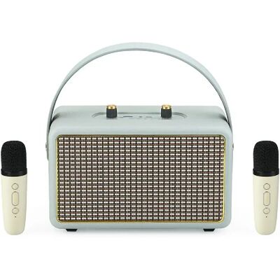 Yonis Enceinte Bluetooth Karaoke Luxe Bois - Publicité Yonis Enceinte Bluetooth Karaoke Luxe Bois - Publicité