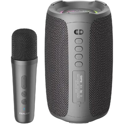 Yonis Enceinte Bluetooth Microphone RGB - Publicité Yonis Enceinte Bluetooth Microphone RGB - Publicité