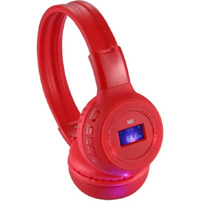 Casque Sans Fil Stéréo Yonis - Écran LCD, Pliable - Radio FM - Publicité Casque Sans Fil Stéréo Yonis - Écran LCD, Pliable - Radio FM - Publicité