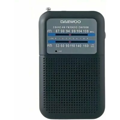 Radio à Transistors Daewoo DW1008BK Noir - Radio - Publicité Radio à Transistors Daewoo DW1008BK Noir - Radio - Publicité