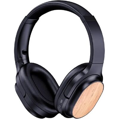 Casque Audio Bluetooth Bois De Bambou Avec Carte Son Intégrée Et Radio FM - Noir - Yonis - Publicité Casque Audio Bluetooth Bois De Bambou Avec Carte Son Intégrée Et Radio FM - Noir - Yonis - Publicité