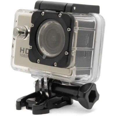 Camera Embarquée Sport LCD Caisson Étanche Waterproof 12 Mp Full HD 1080P Or + Micro SD 32 Go - Yonis - Publicité Camera Embarquée Sport LCD Caisson Étanche Waterproof 12 Mp Full HD 1080P Or + Micro SD 32 Go - Yonis - Publicité
