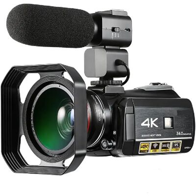 Yonis Caméscope Numérique 4K Ultra HD 13MP Vision Nocturne WiFi Écran IPS 3.1 Pouces Noir - Publicité Yonis Caméscope Numérique 4K Ultra HD 13MP Vision Nocturne WiFi Écran IPS 3.1 Pouces Noir - Publicité