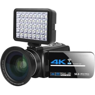 Yonis Caméscope Numérique 4K Zoom 18X Avec WiFi - Publicité Yonis Caméscope Numérique 4K Zoom 18X Avec WiFi - Publicité