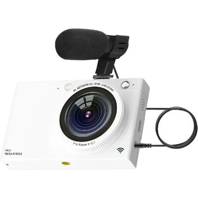 Yonis Caméscope Numérique 4K 64MP WiFi Blanc - Publicité Yonis Caméscope Numérique 4K 64MP WiFi Blanc - Publicité