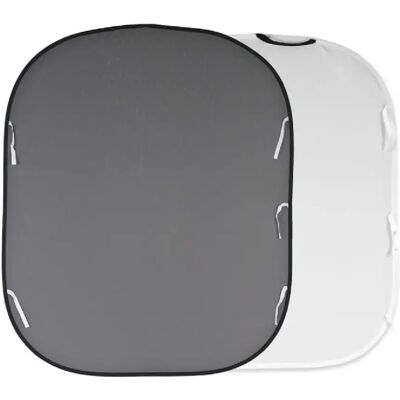 Lastolite fond pliable 1.5m x 1.8m blanc/gris moyen - Publicité Lastolite fond pliable 1.5m x 1.8m blanc/gris moyen - Publicité