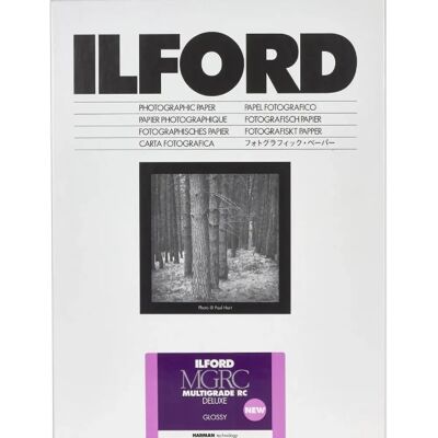 Papier Photo Brillant Ilford Multigrade RC Deluxe - 30x40cm - Publicité Papier Photo Brillant Ilford Multigrade RC Deluxe - 30x40cm - Publicité
