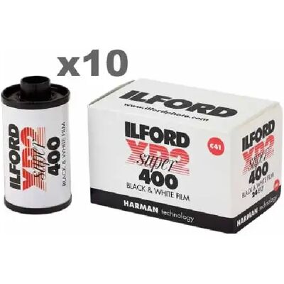 Film argentique ILFORD PACK 10 XP 2 SUPER 135-24 - Publicité Film argentique ILFORD PACK 10 XP 2 SUPER 135-24 - Publicité