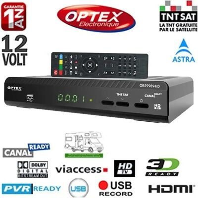 Optex 709989 - Tuner Satellite - Timeshift, 3000+ Canaux, Mise à jour USB - Publicité Optex 709989 - Tuner Satellite - Timeshift, 3000+ Canaux, Mise à jour USB - Publicité