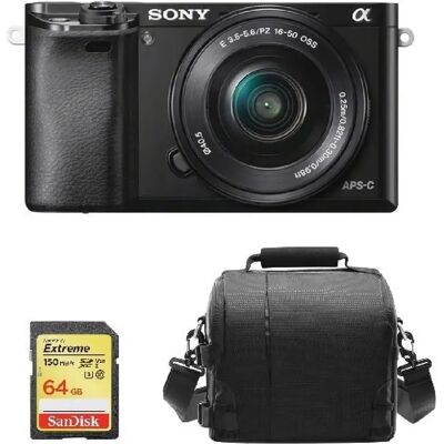 Kit Sony A6000 Noir 24.3 MP Caméra - Publicité Kit Sony A6000 Noir 24.3 MP Caméra - Publicité