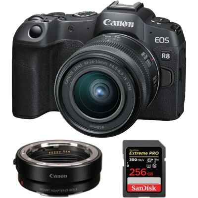 Canon EOS R8 + RF 24-50 mm + SanDisk 256GB - Publicité Canon EOS R8 + RF 24-50 mm + SanDisk 256GB - Publicité