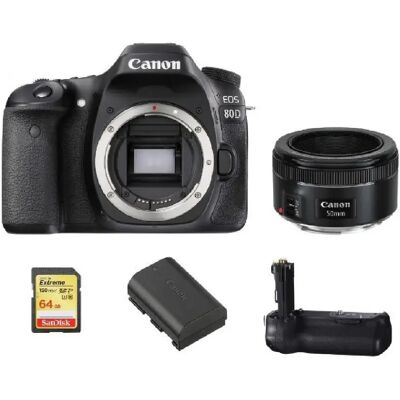 Kit Appareil Photo Canon 80D - 24.2MP, Wi-Fi, 64GB SD - Publicité Kit Appareil Photo Canon 80D - 24.2MP, Wi-Fi, 64GB SD - Publicité