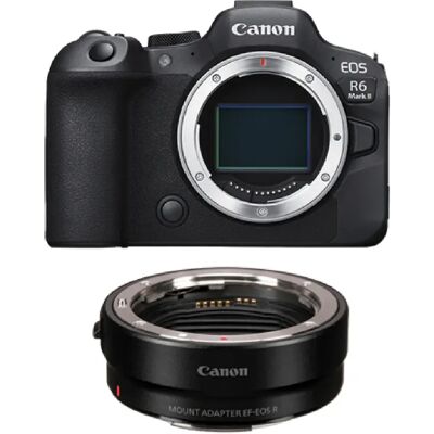 Canon EOS R6 II + adaptateur EF-EOS R - Publicité Canon EOS R6 II + adaptateur EF-EOS R - Publicité