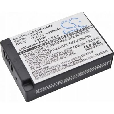 Batterie Cameron Sino CNE170MX pour Canon EOS - 950mAh Li-ion - Noir - Publicité Batterie Cameron Sino CNE170MX pour Canon EOS - 950mAh Li-ion - Noir - Publicité