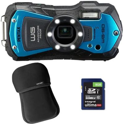 Pentax Compact Étanche WG-90 Bleu - Appareil Photo Numérique - Publicité Pentax Compact Étanche WG-90 Bleu - Appareil Photo Numérique - Publicité