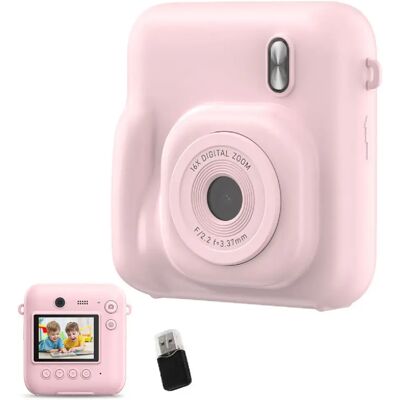 VURAHOME Appareil Photo à Impression Instantanée Enfant 48MP 1080P DC506 - Rose - Publicité VURAHOME Appareil Photo à Impression Instantanée Enfant 48MP 1080P DC506 - Rose - Publicité
