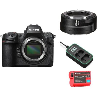 Nikon Z8 + FTZ II + Chargeur Kingma - Publicité Nikon Z8 + FTZ II + Chargeur Kingma - Publicité