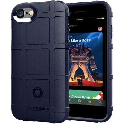 Generic Coque en TPU peau carrée robuste anti-choc bleu pour votre Apple iPhone SE (2nd Generation)/8/7 4.7 pouces - Publicité Generic Coque en TPU peau carrée robuste anti-choc bleu pour votre Apple iPhone SE (2nd Generation)/8/7 4.7 pouces - Publicité