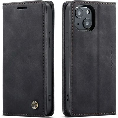 Caseme Portefeuille avec support Apple iPhone 13 mini - Noir - Publicité Caseme Portefeuille avec support Apple iPhone 13 mini - Noir - Publicité