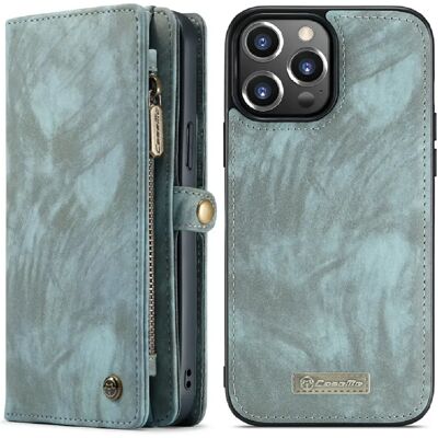Caseme Étui portefeuille magnétique Apple iPhone 13 Pro Max - Bleu - Publicité Caseme Étui portefeuille magnétique Apple iPhone 13 Pro Max - Bleu - Publicité