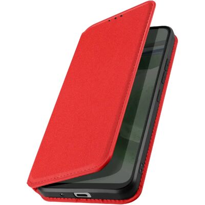 Coque avec Support et Flip pour Samsung Galaxy S22 Ultra Édition Classique Rouge - Publicité Coque avec Support et Flip pour Samsung Galaxy S22 Ultra Édition Classique Rouge - Publicité