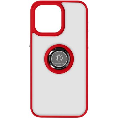 Coque support vidéo avec anneau rouge pour iPhone 15 Pro Max - Publicité Coque support vidéo avec anneau rouge pour iPhone 15 Pro Max - Publicité